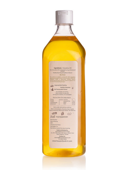 Cold-Pressed Groundnut Oil