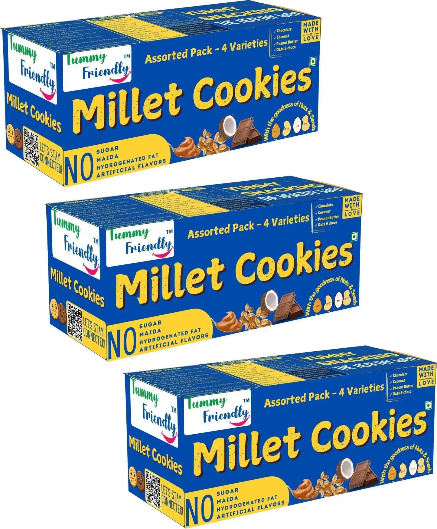 Ragi Millet Cookies | Combo Pack of 3 x 75g