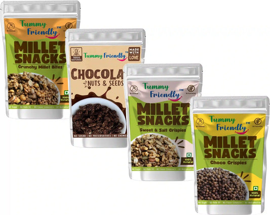 Millet Crunchy Healthy Protein Snack Combo for Kids | Pack of 2