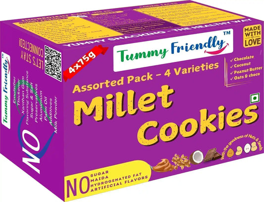 Healthy Millet Cookies | Pack of 4 x 18.75 g
