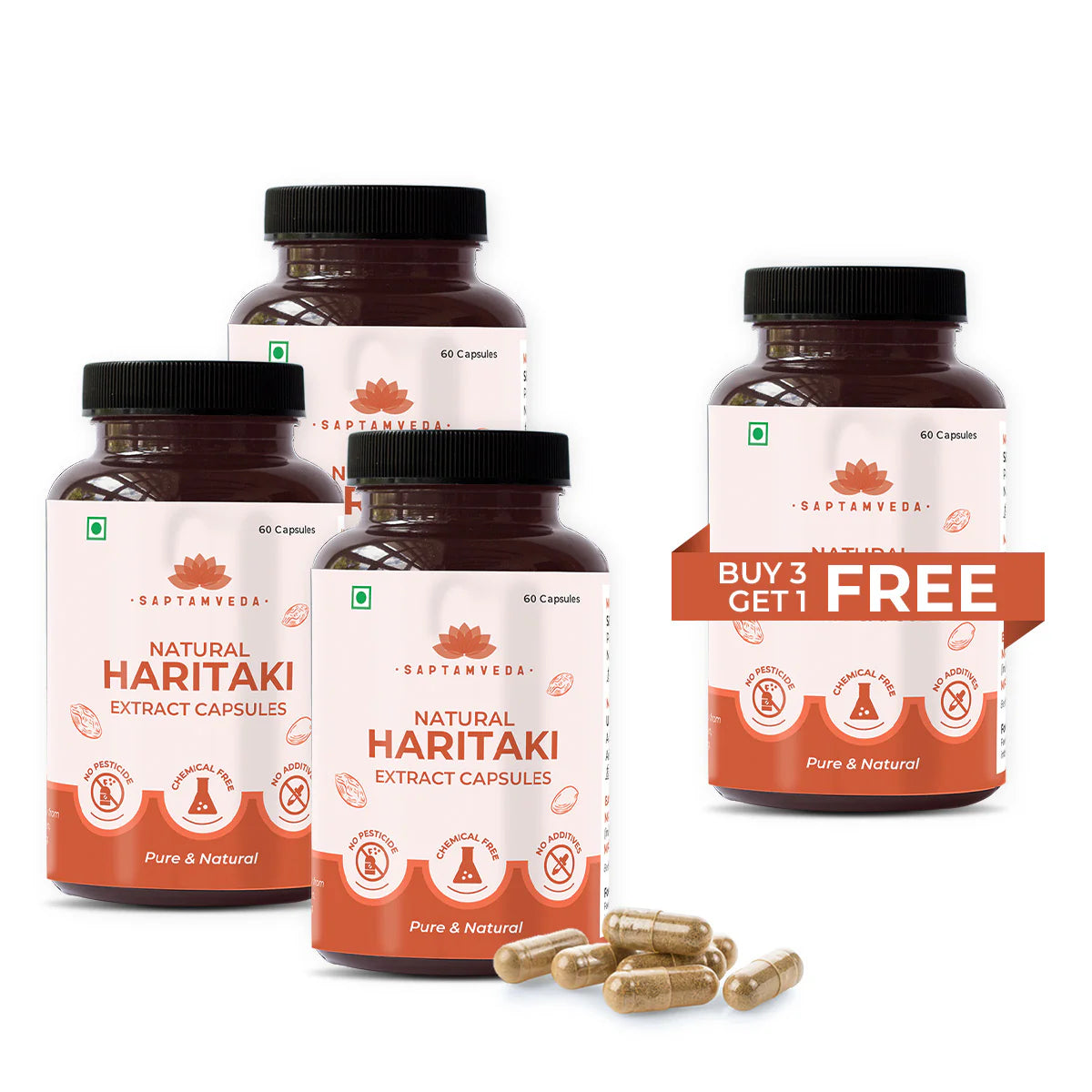 Natural Haritaki Capsules | Detox & Cleanser