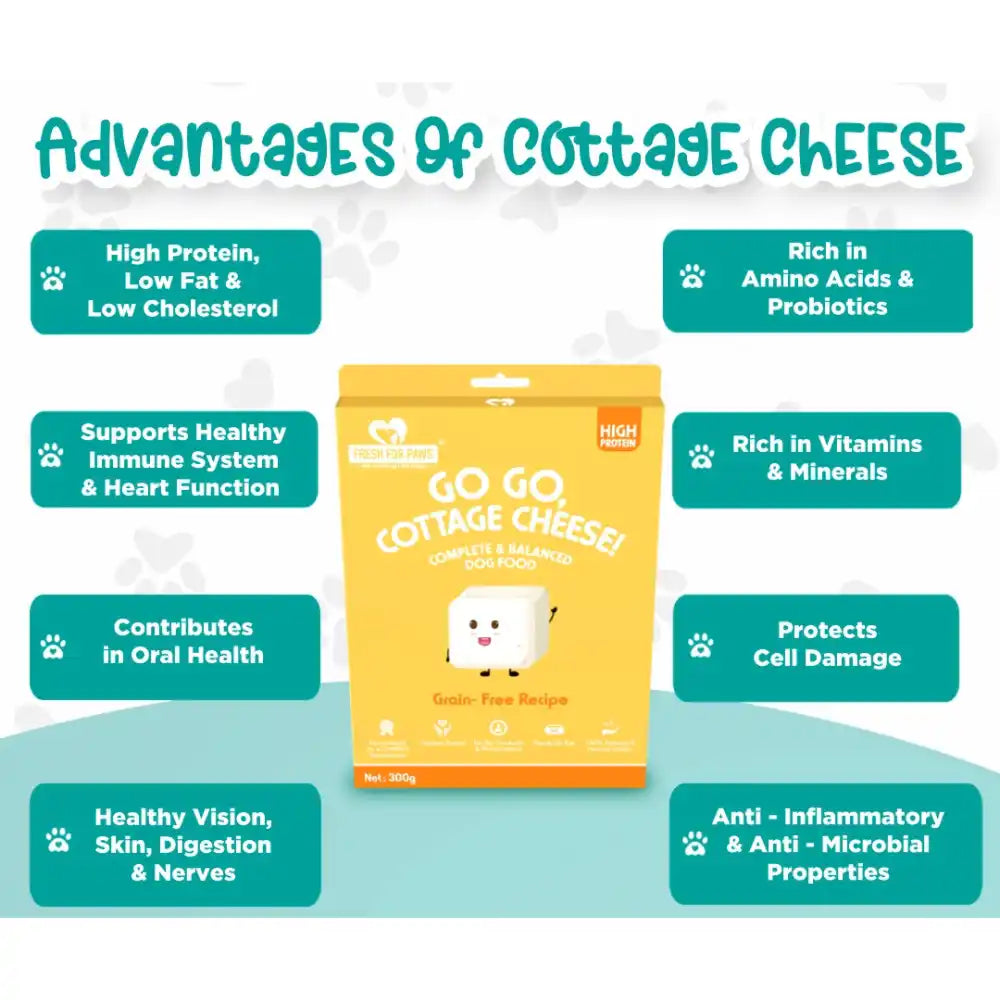Go, Go, Cottage Cheese | Vegan Dog Food | Immunity, Healthy Vision, Digestion and Heart Health