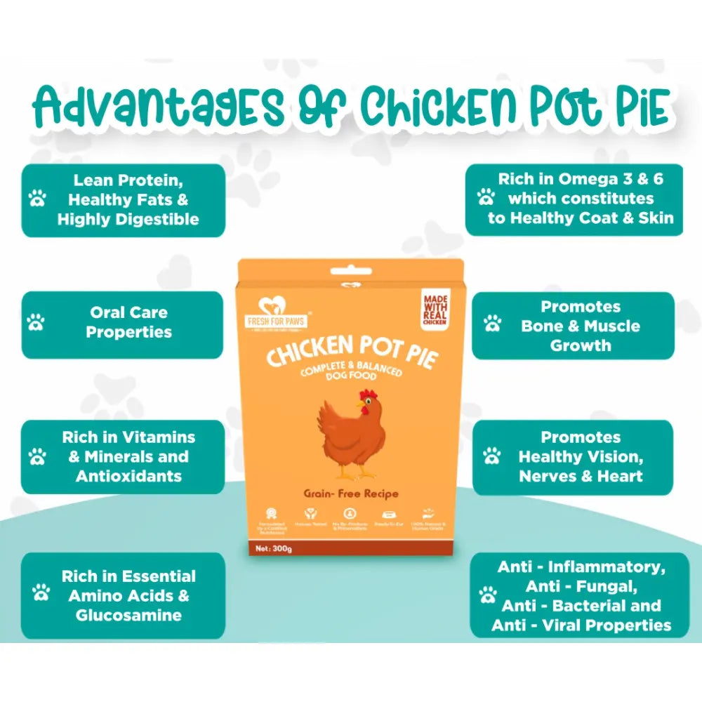 Chicken Pot Pie | Vegan Pet Food | For Dogs & Cats