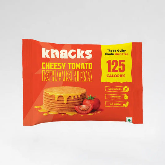 Cheesy Tomato Coin Khakhra | No Palm Oil | Not Fried | No Maida | Crunchy Whole Wheat Snack