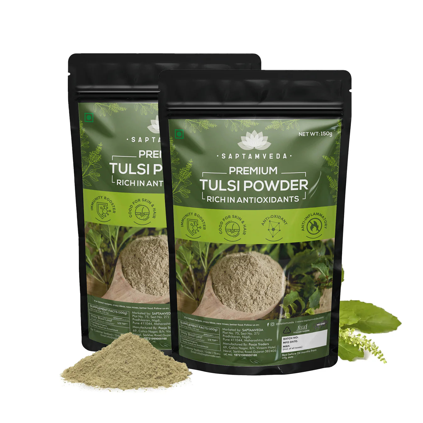 Organic Tulsi Powder | Immunity Booster & Respiratory Support