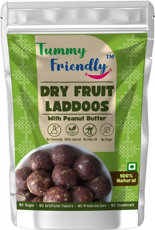 Peanut Butter Dry Fruit Laddoo | Energy Bar Replacement for Kids & Adults