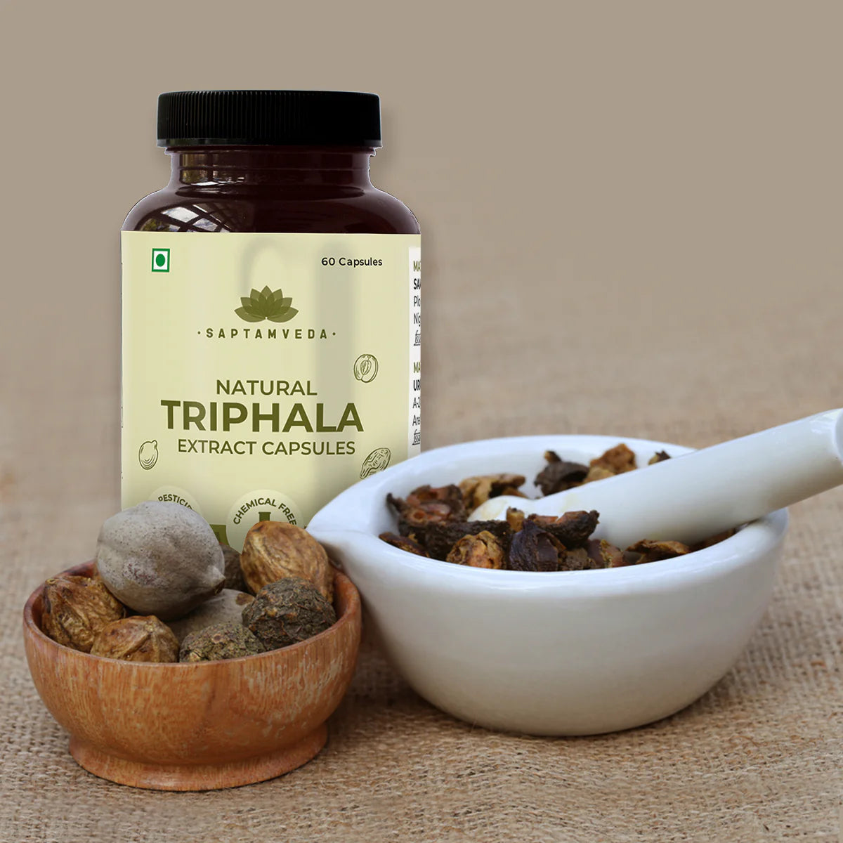Natural Triphala Capsules | Amla, Bhibhitaki & Haritaki