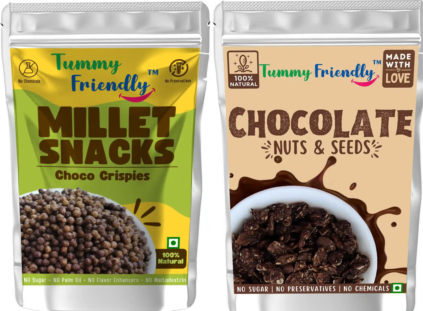 Millet Crunchy Healthy Protein Snack Combo for Kids | Pack of 2