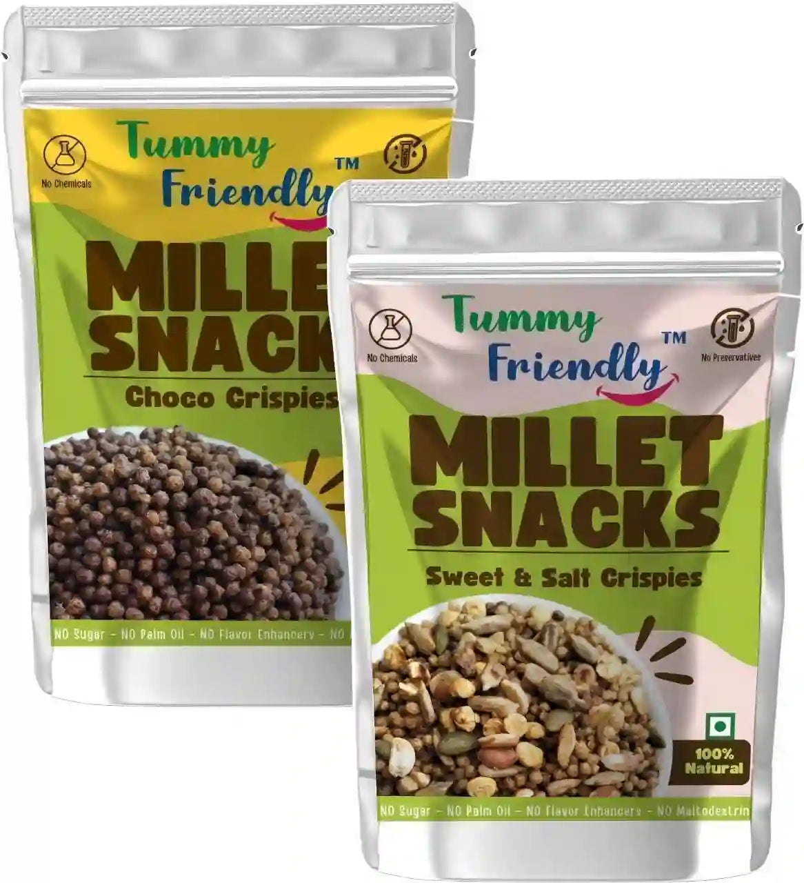 Millet Crunchy Healthy Protein Snack Combo for Kids | Pack of 2