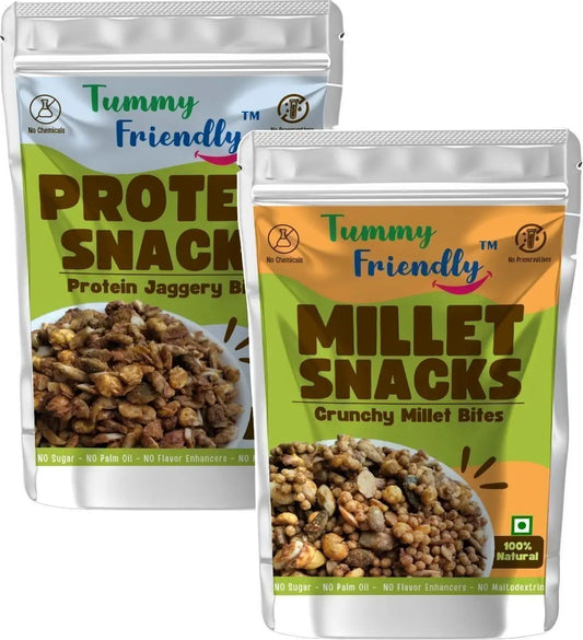 Millet Crunchy Healthy Protein Snack Combo for Kids | Pack of 2