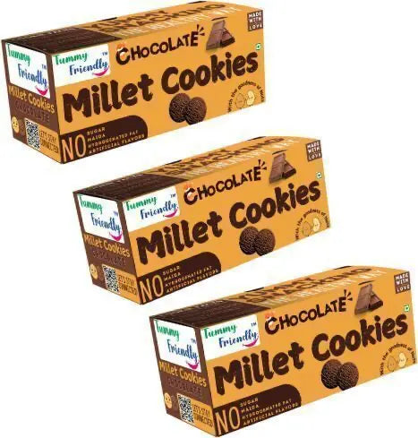 Ragi Millet Cookies | Combo Pack of 3 x 75g