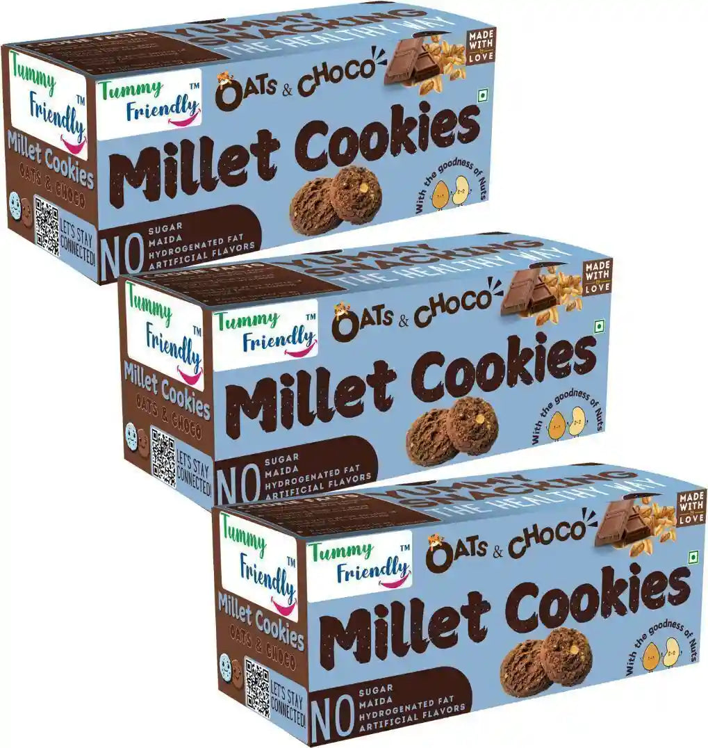 Ragi Millet Cookies | Combo Pack of 3 x 75g