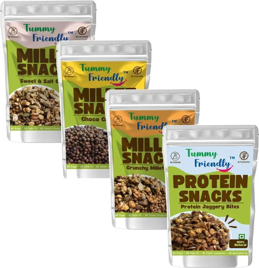 Millet Crunchy Healthy Protein Snack Combo for Kids | Pack of 2