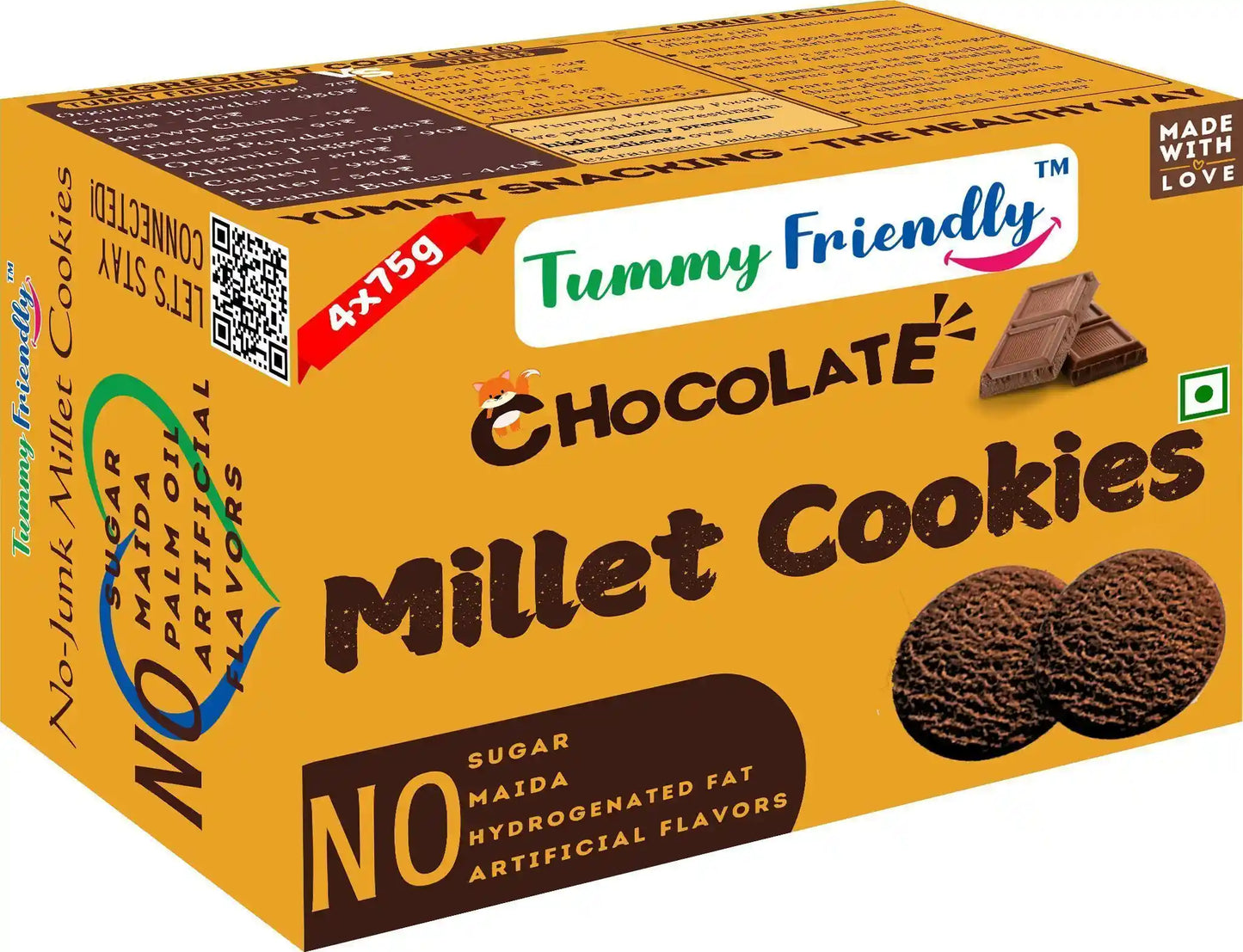 Healthy Millet Cookies | Pack of 4 x 18.75 g
