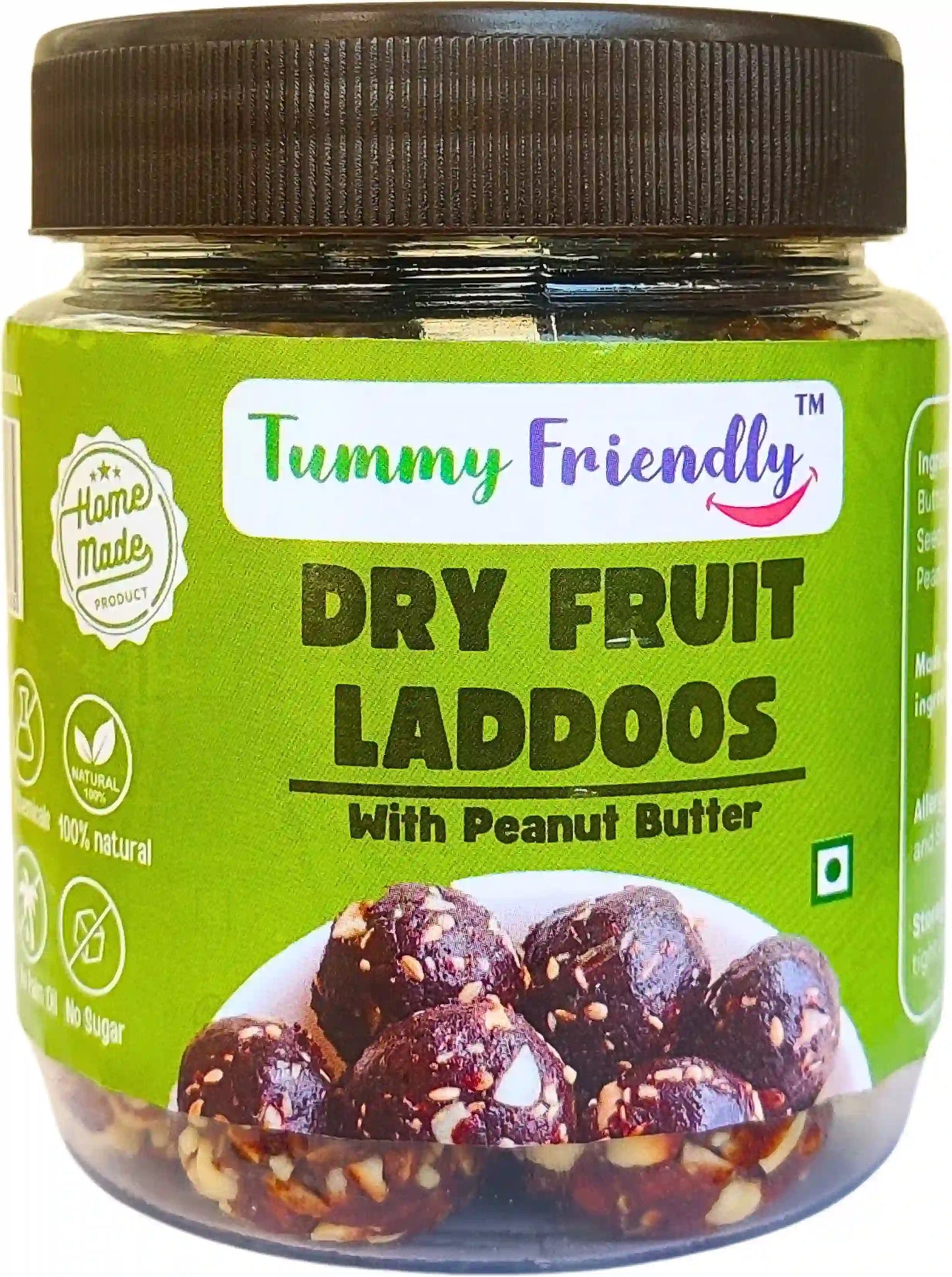 Peanut Butter Dry Fruit Laddoo | Energy Bar Replacement for Kids & Adults