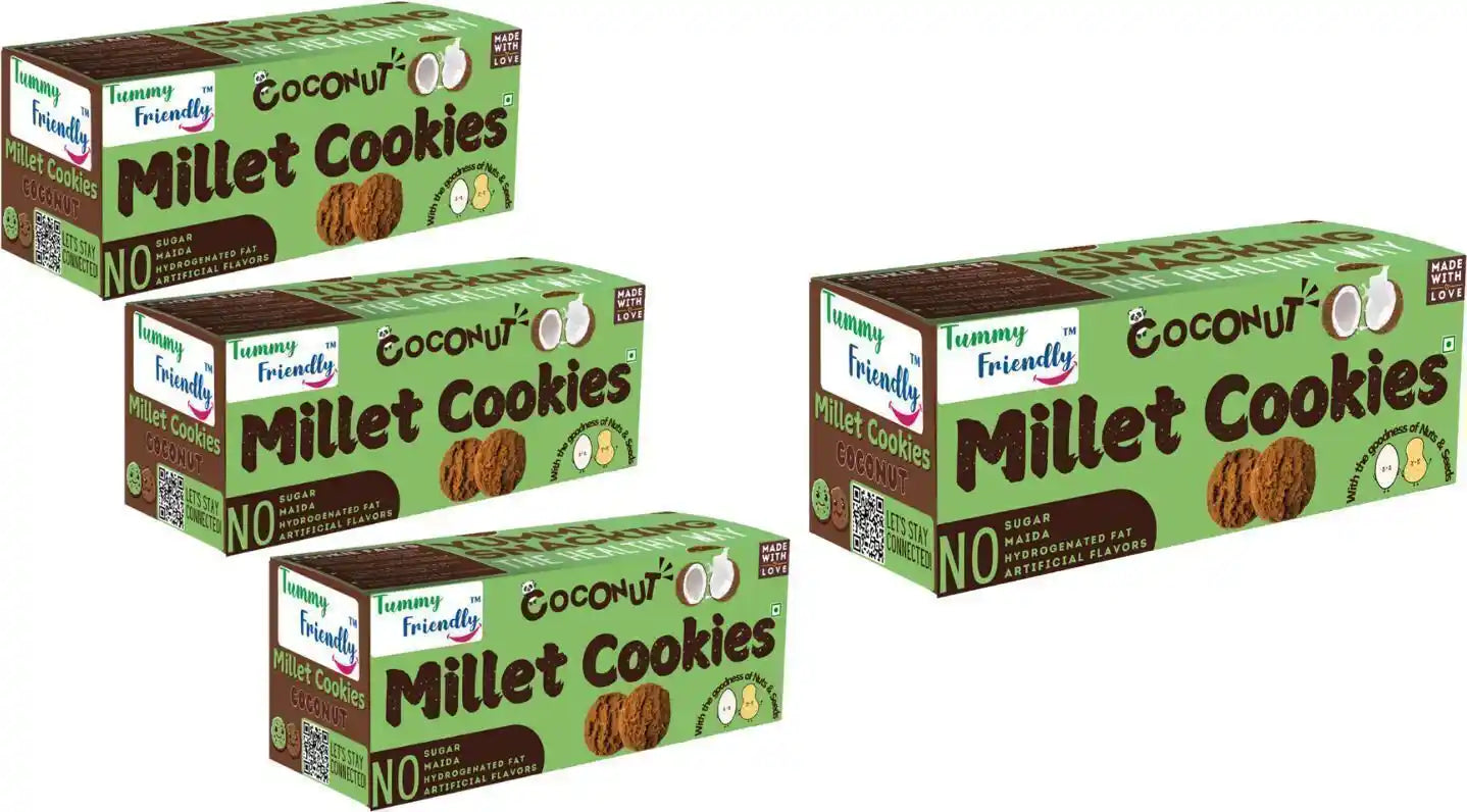 Healthy Millet Cookies | Pack of 4 x 18.75 g