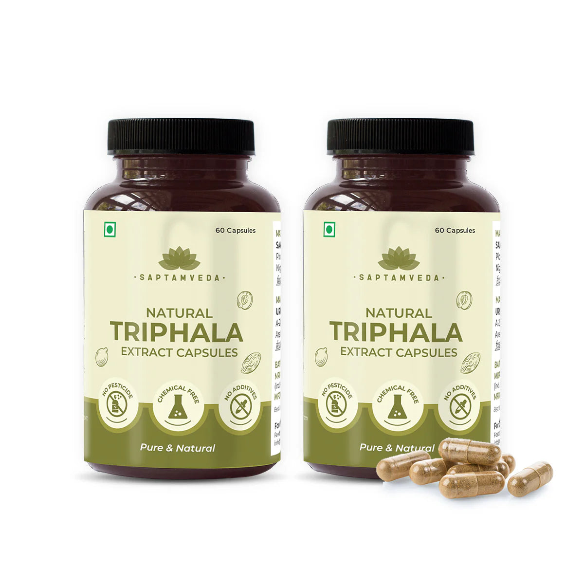 Natural Triphala Capsules | Amla, Bhibhitaki & Haritaki