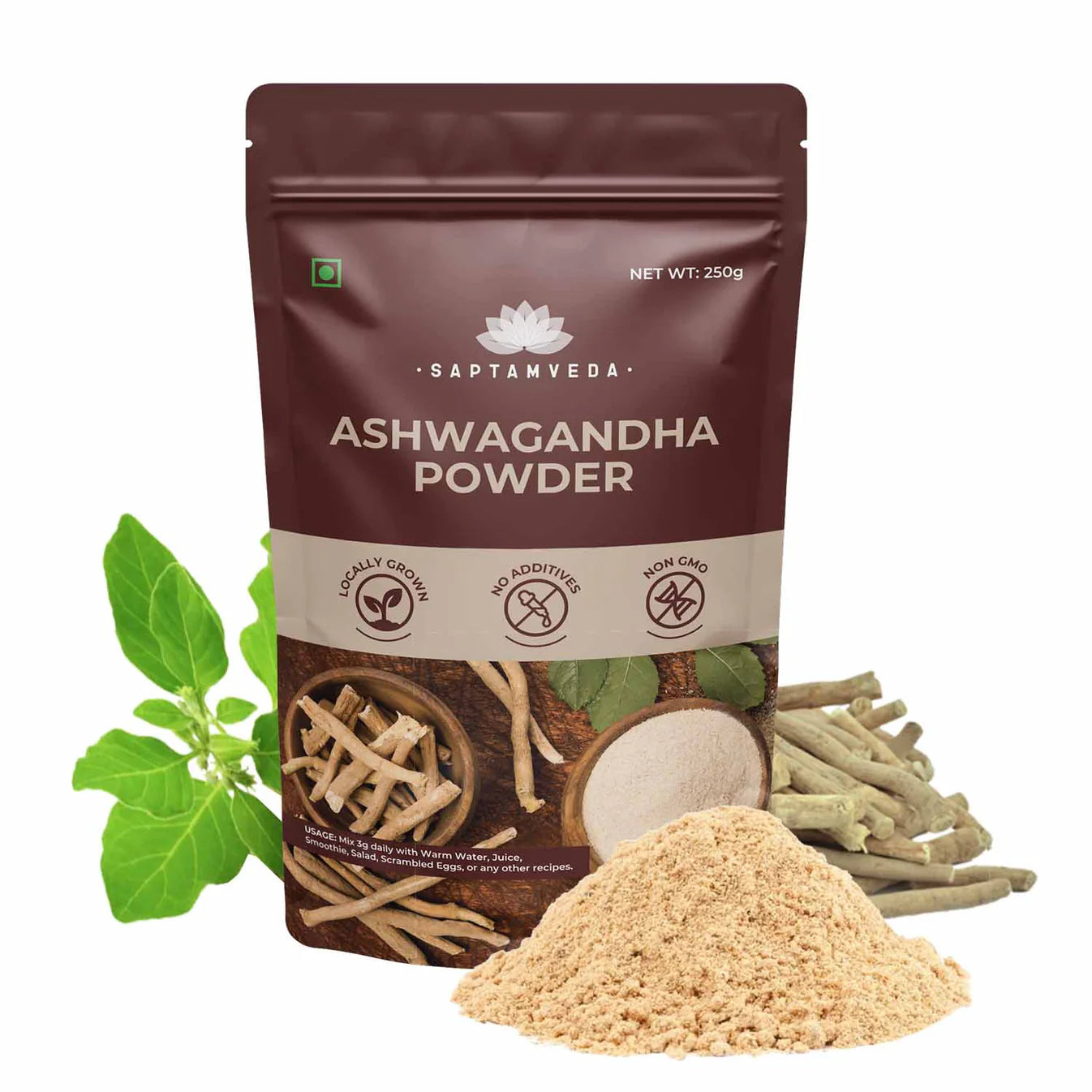 Premium Organic Ashwagandha Powder | Stress Relief, Energy & Hormonal Balance