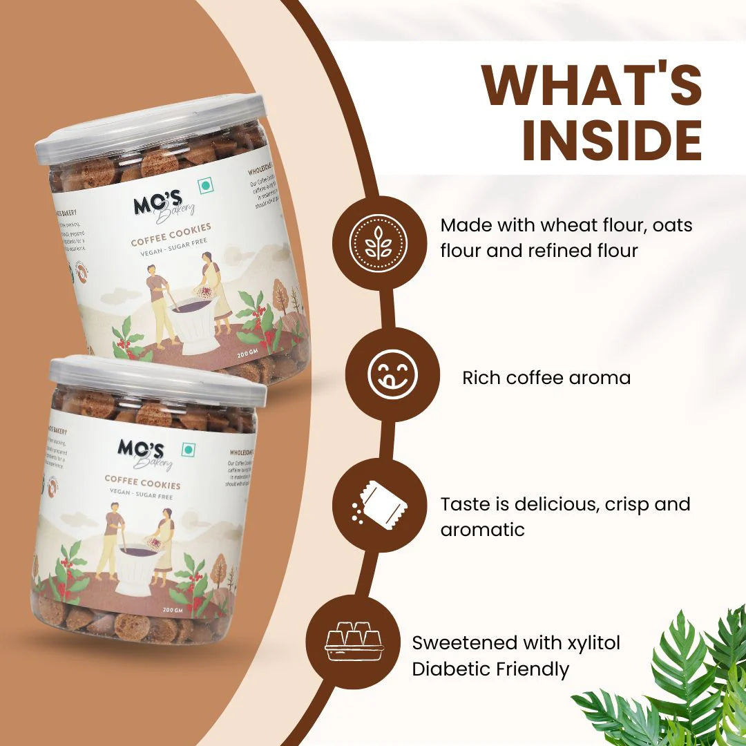 Sugar-Free Coffee Cookies | No Palm Oil