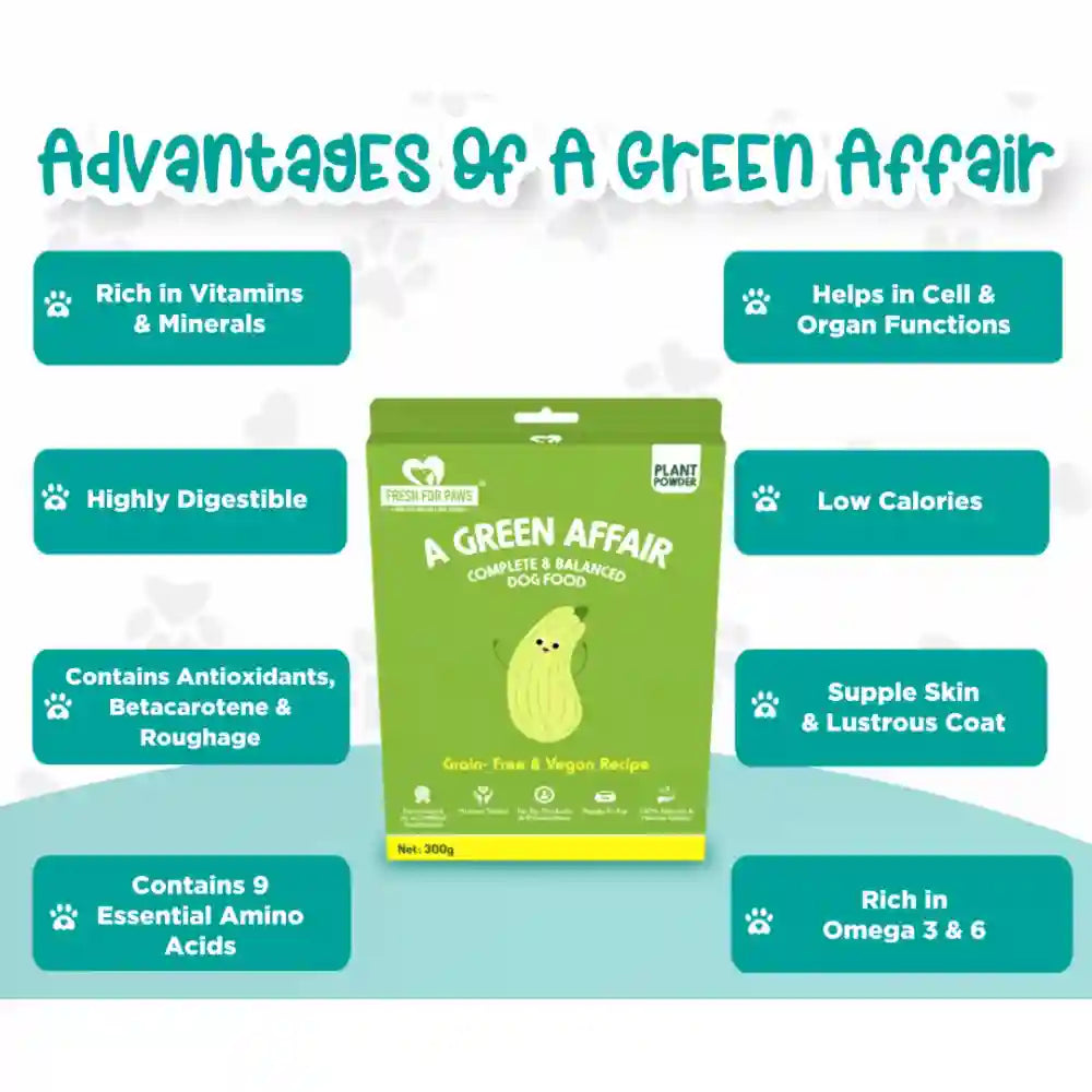 Green Affair | Plant-Based Dog Food | Vegan, Grain-Free, Nutrient-Rich Complete Meal