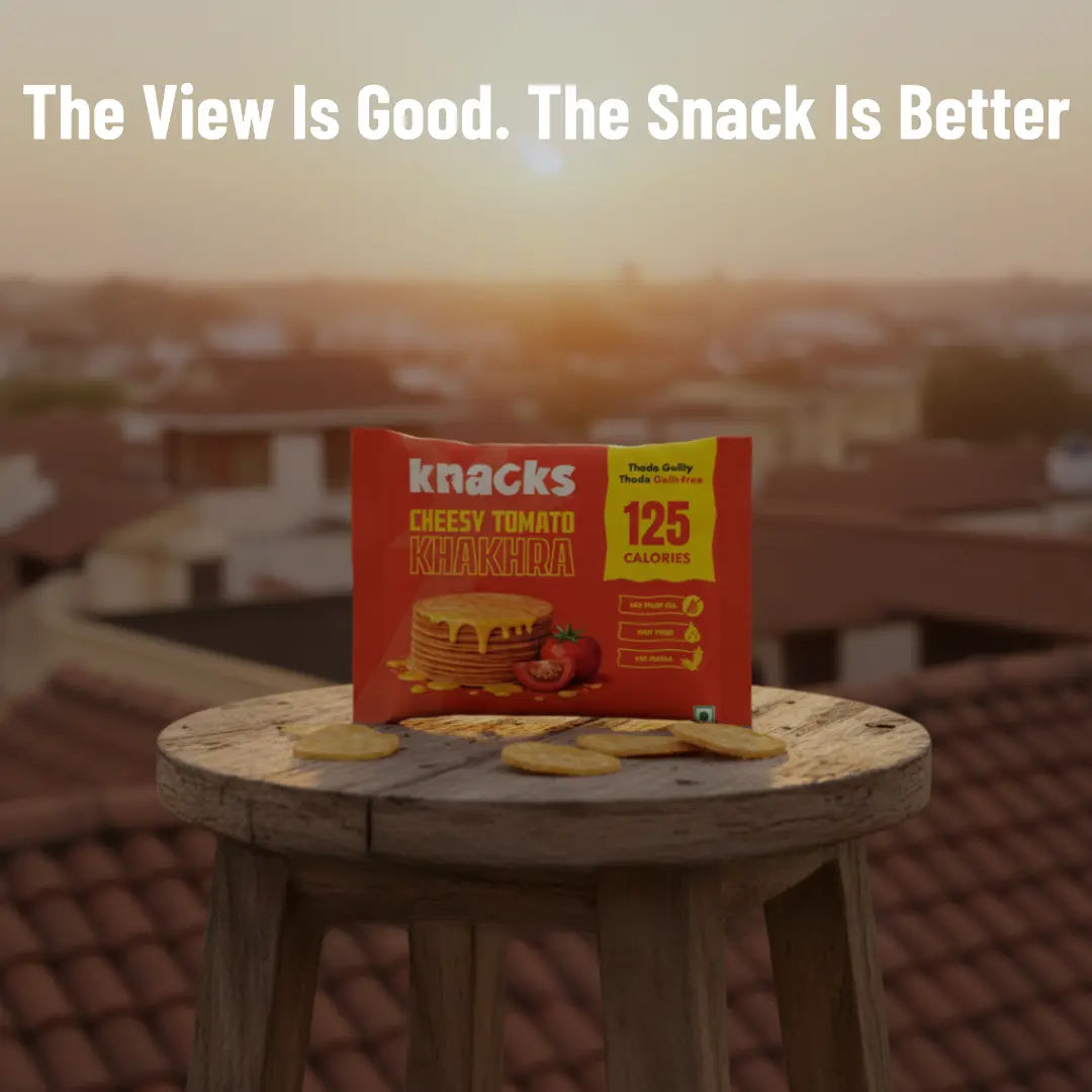 Cheesy Tomato Coin Khakhra | No Palm Oil | Not Fried | No Maida | Crunchy Whole Wheat Snack