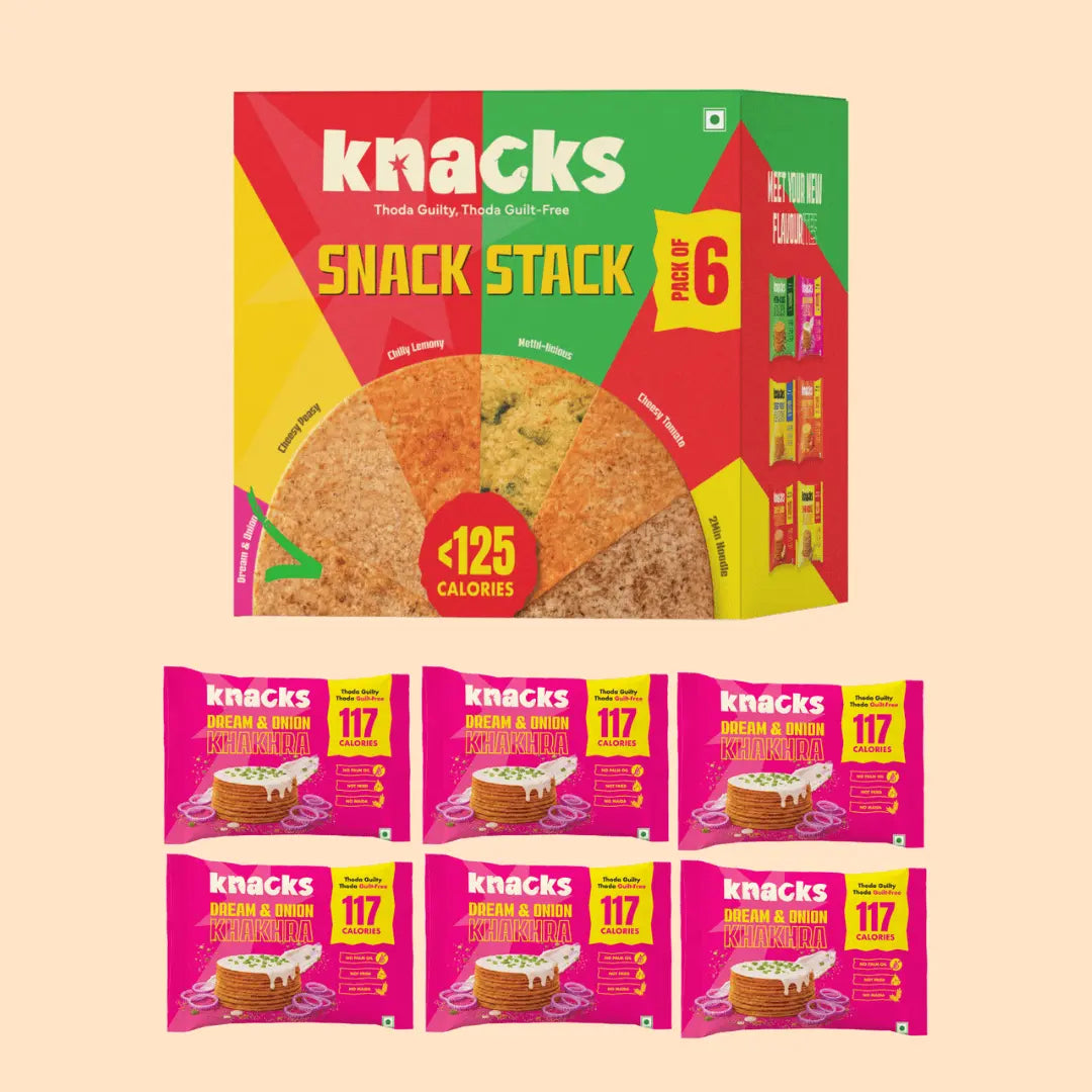 Dream & Onion Coin Khakhra | No Palm Oil | Not Fried | No Maida | Crunchy Whole Wheat Snack