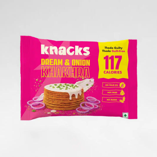 Dream & Onion Coin Khakhra | No Palm Oil | Not Fried | No Maida | Crunchy Whole Wheat Snack