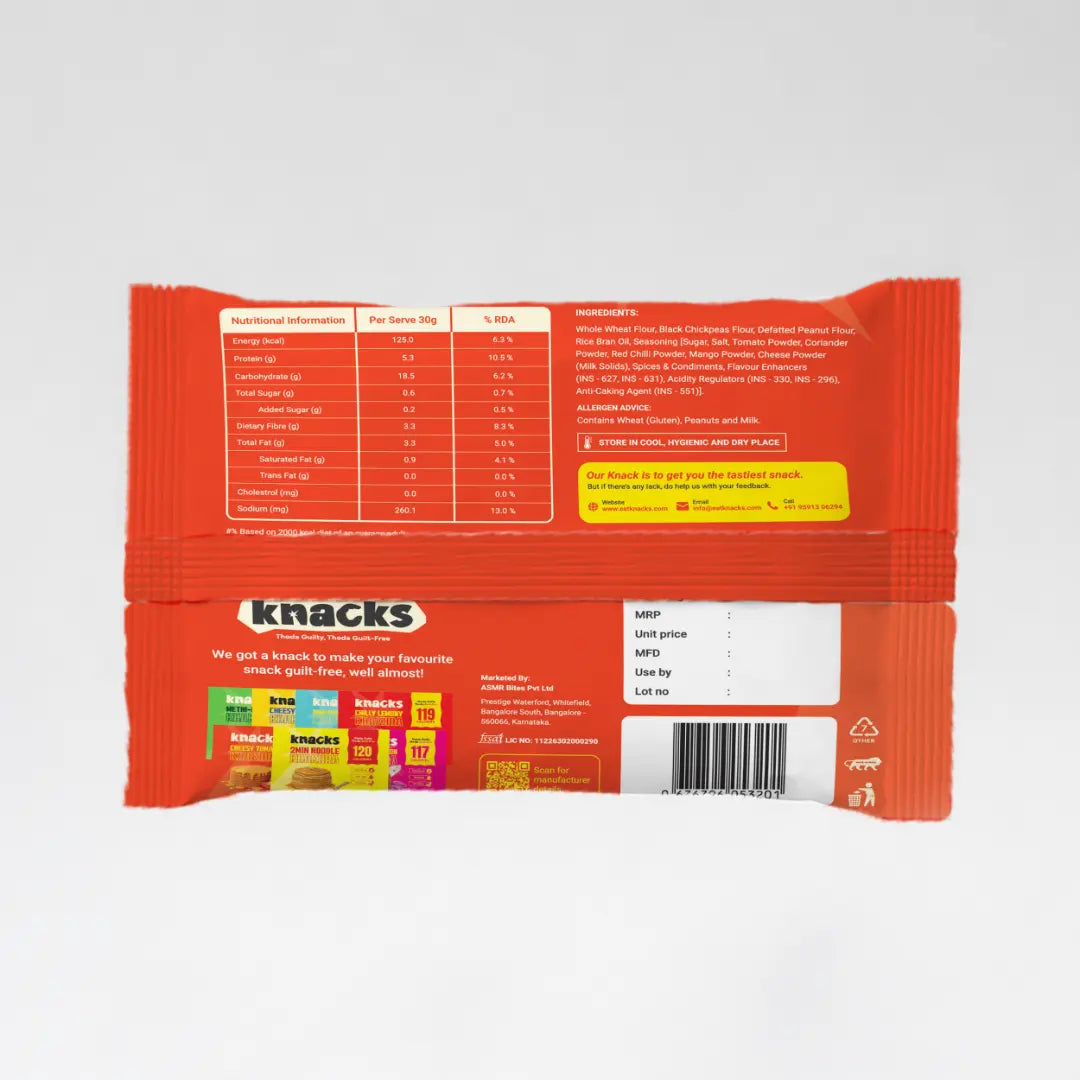 Flavoured Gujarati Khakhra Combo Pack of 6 | No Palm Oil | Not Fried | No Maida