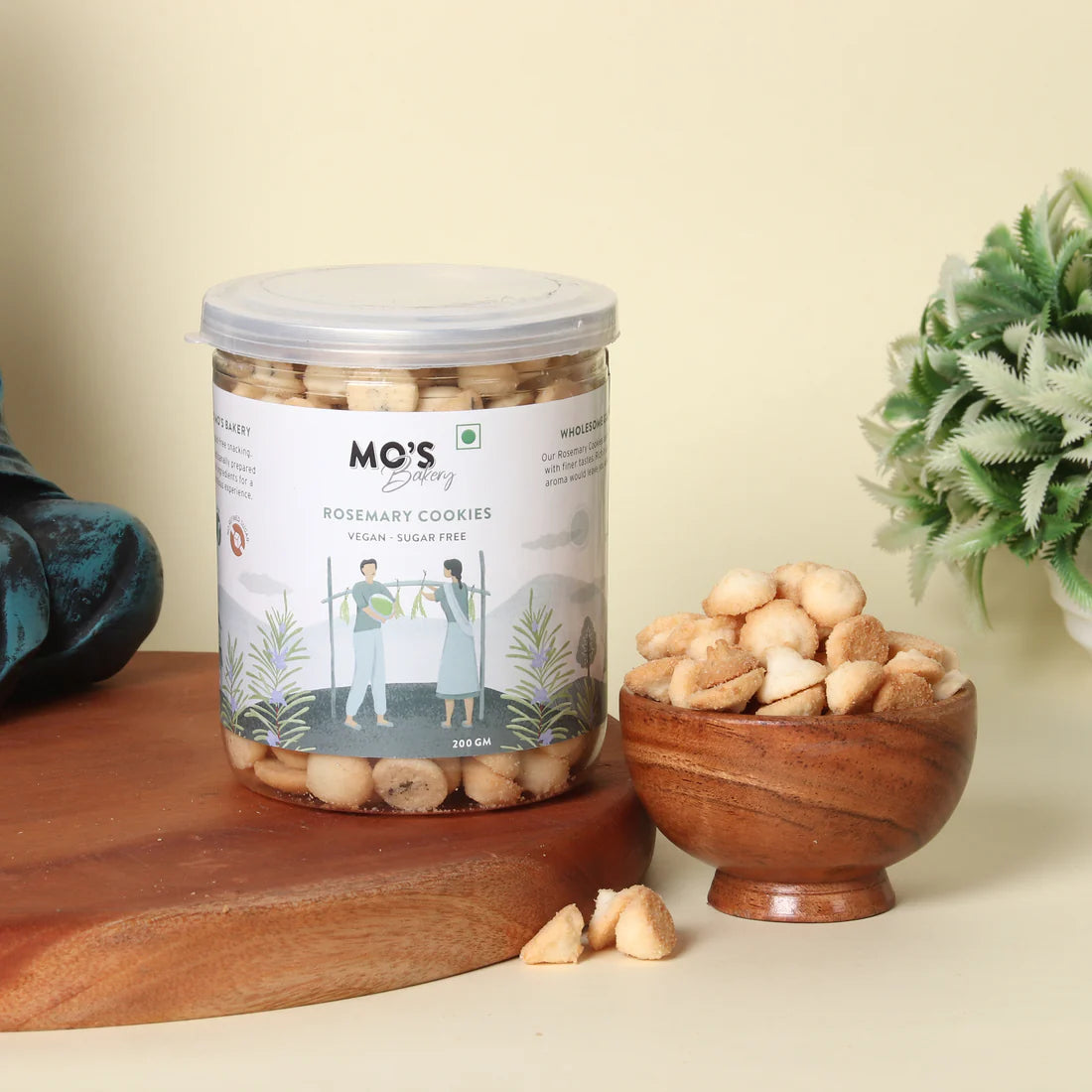 Sugar-Free Rosemary Cookies