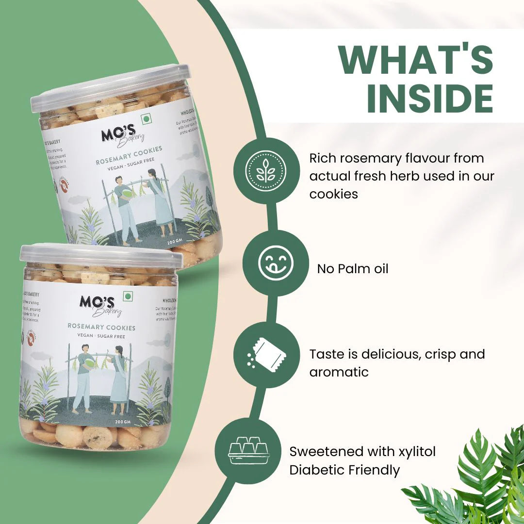 Sugar-Free Rosemary Cookies