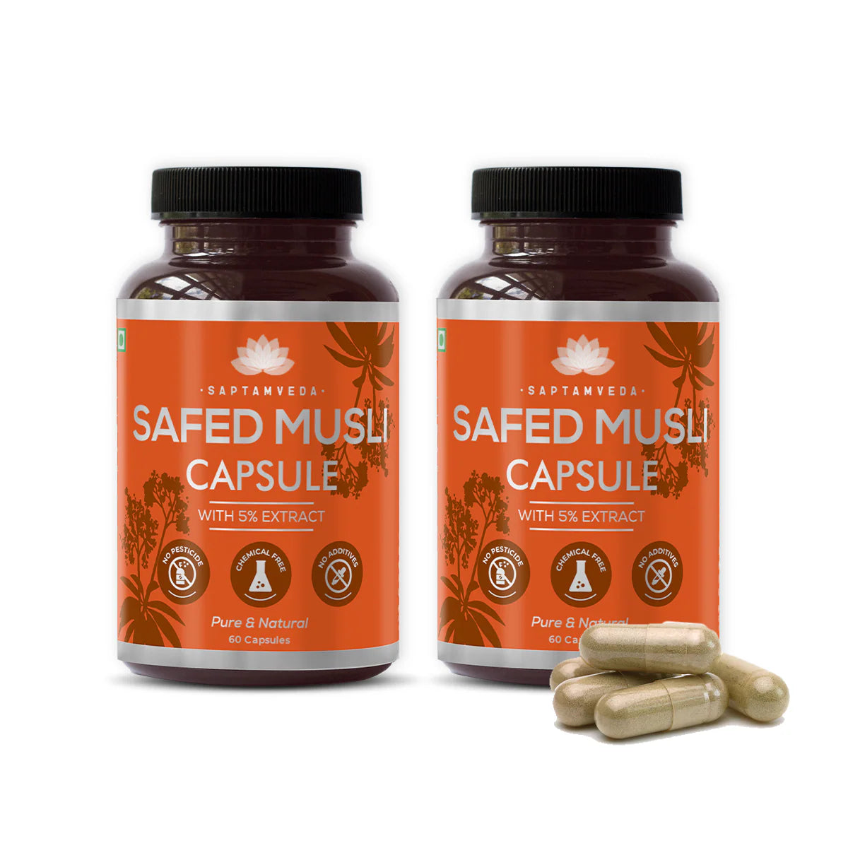 Natural Safed Musli Capsules | Stamina & Strength
