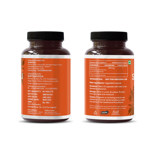 Natural Safed Musli Capsules | Stamina & Strength