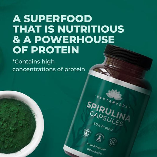 Spirulina Capsules | Plant-Based Protein & Superfood