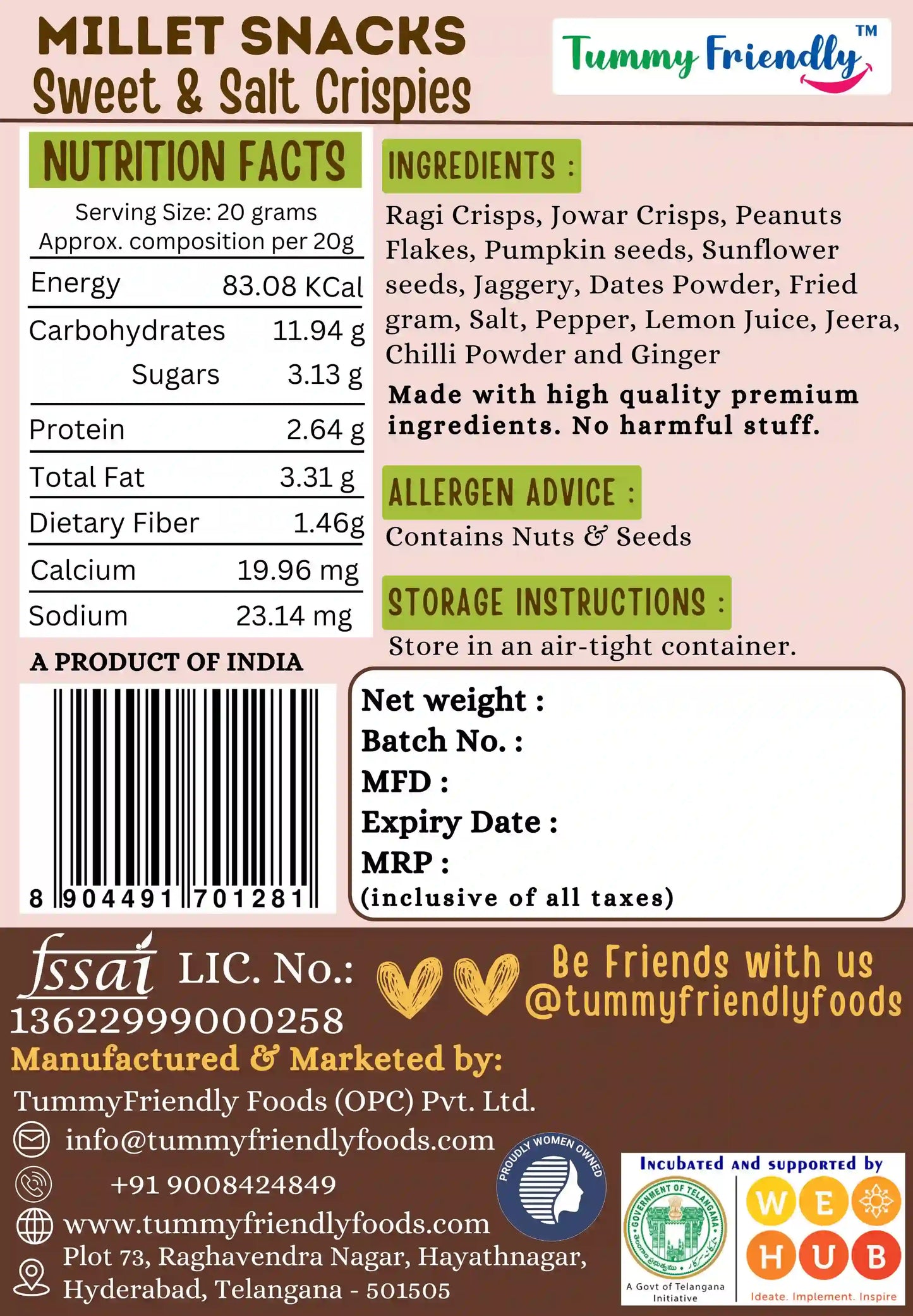 Millet Crunchy Healthy Protein Snack Combo for Kids | Pack of 3