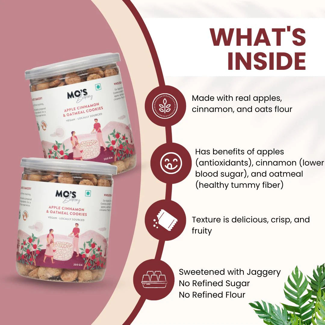 Apple Cinnamon & Oatmeal Cookies