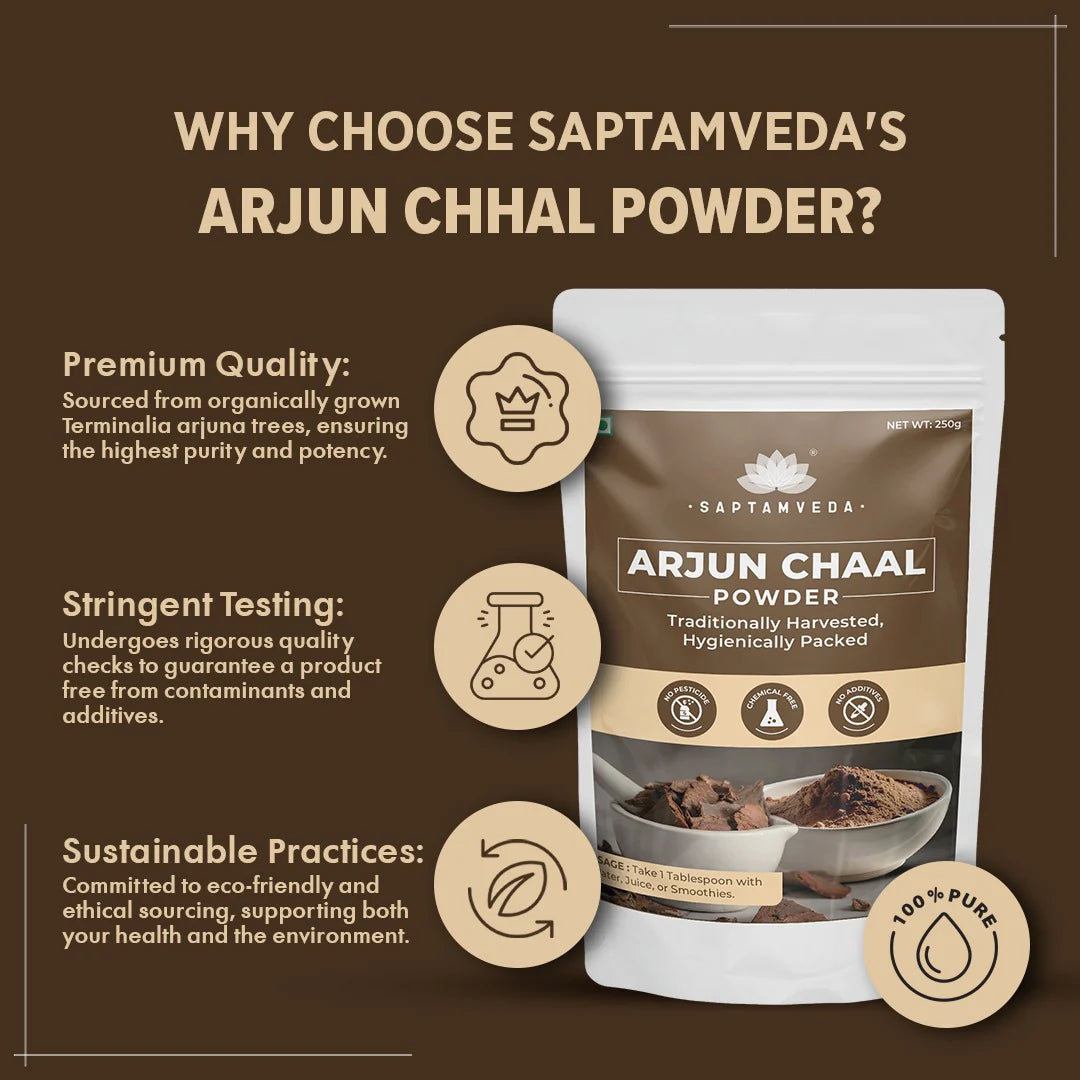 Arjun Chaal Powder | Heart Health Support | 100% Pure & Ayurvedic