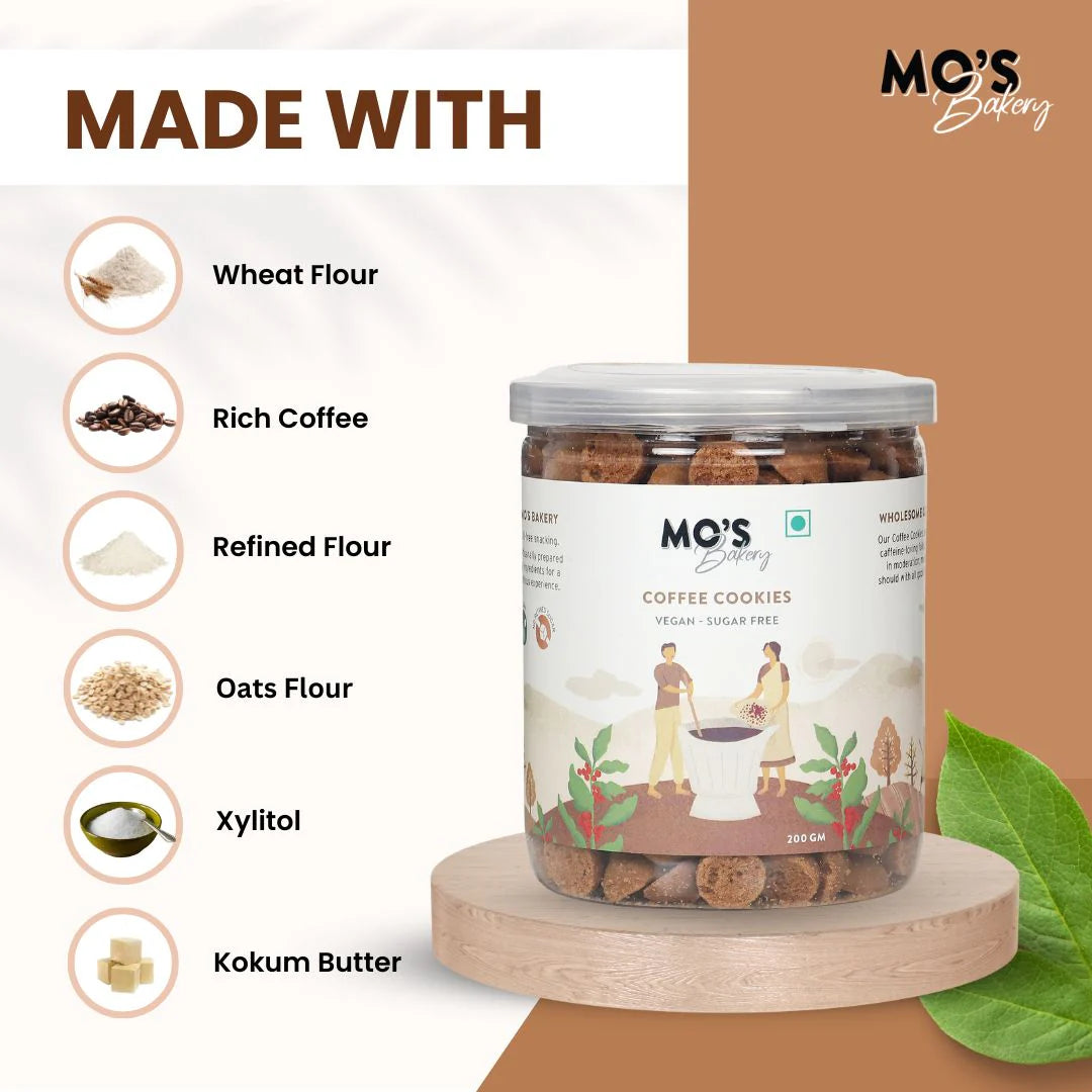 Sugar-Free Coffee Cookies | No Palm Oil