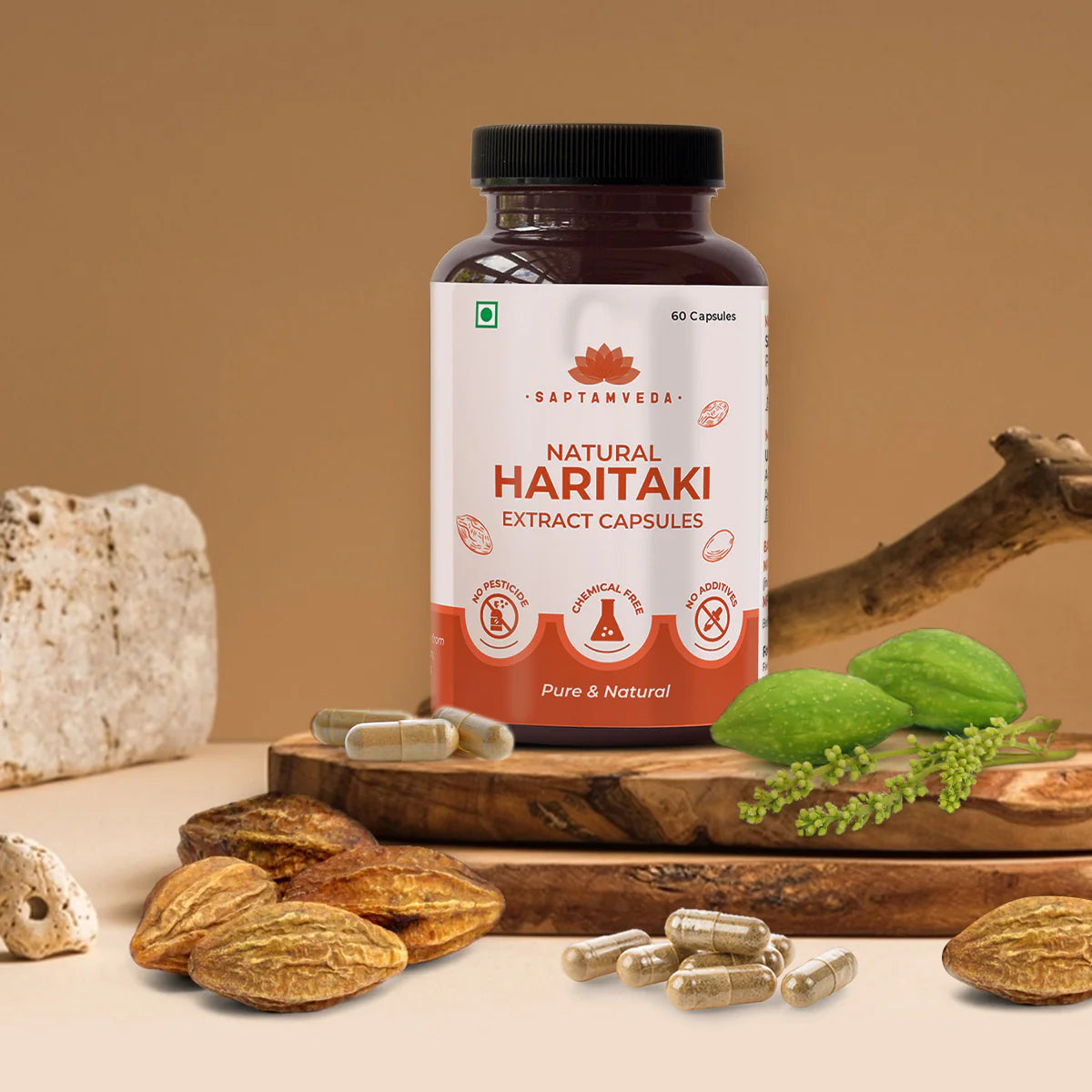 Natural Haritaki Capsules | Detox & Cleanser