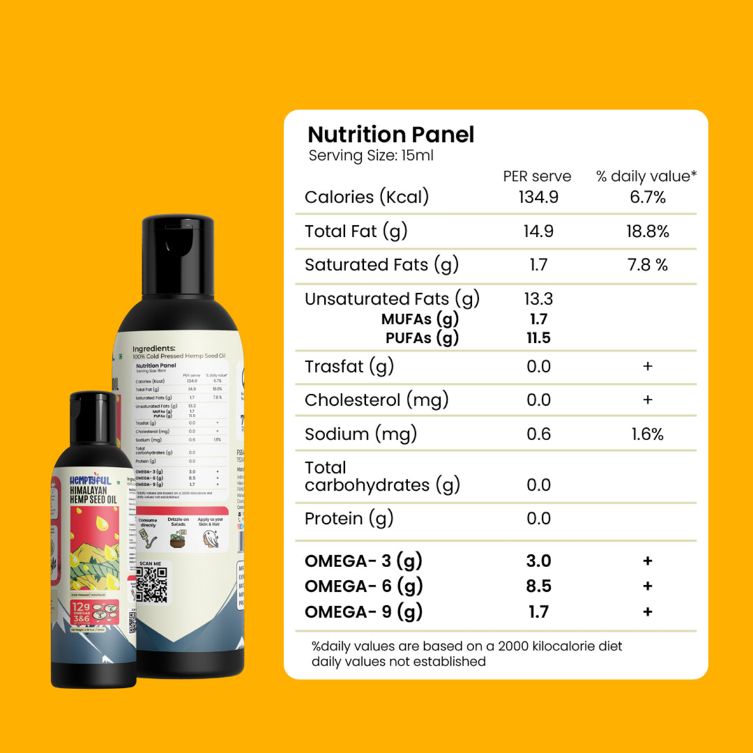 Extra Virgin Cold-Pressed Hemp Seed Oil