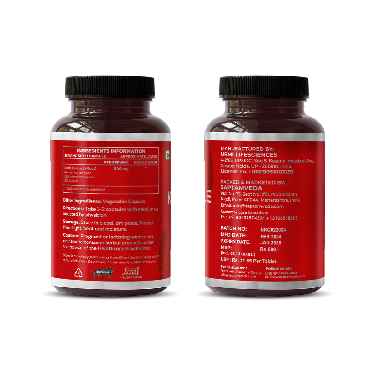 Natural Kutki Capsules | Liver & Gut Detox