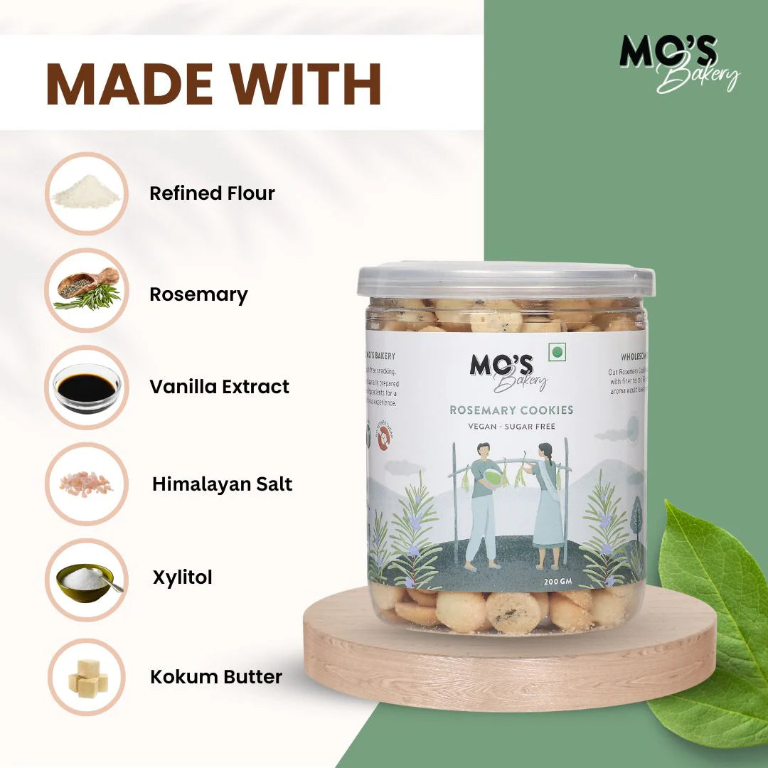 Sugar-Free Rosemary Cookies